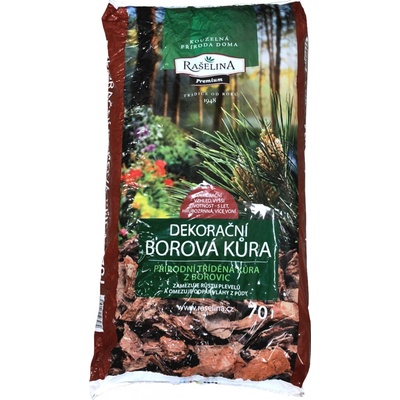Rašelina Borovicová dekoračná kôra 70 l