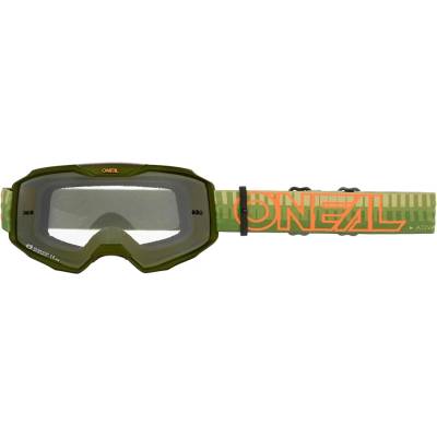 O'Neal Маска O'neal B-10 Goggle Striped Goggles - Green / Orange - размер One Size (205-7101-0211)