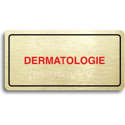 ACCEPT Piktogram DERMATOLOGIE - zlatá tabulka - barevný tisk