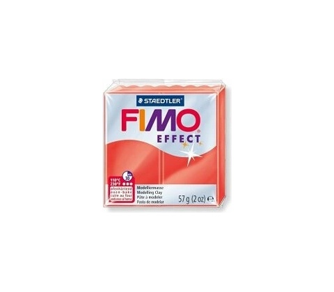 Fimo Soft/Effect 57g EFFECT translucent red 204