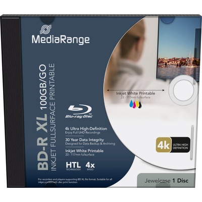 MediaRange BD-R4 100GB 4x, 1ks