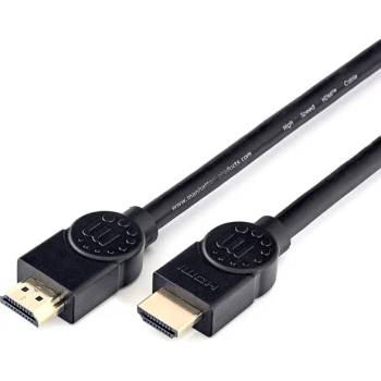 Manhattan Кабел Manhattan, от HDMI(м) към HDMI(м), 3m, черен