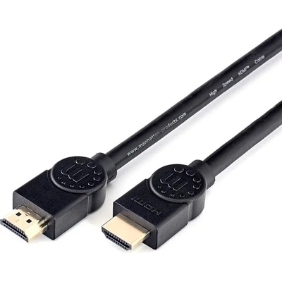 Manhattan Кабел Manhattan, от HDMI(м) към HDMI(м), 3m, черен