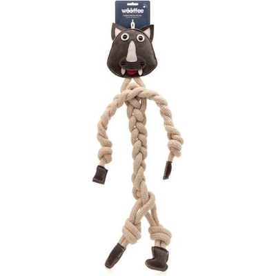 Wooffee pravá kůže provazový dlouhán nosorožec 65 cm
