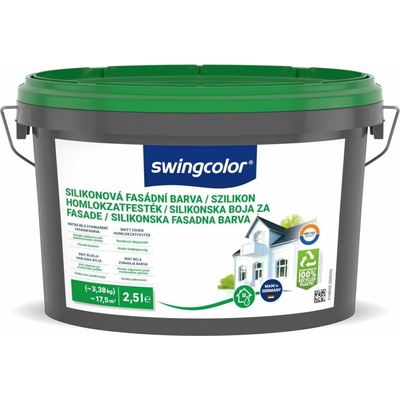 Swingcolor Fasádna farba silikónová biela 2,5 l