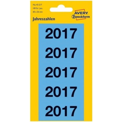 Avery Zweckform 60x26 mm, 100 ks, modré 43-217