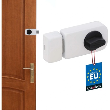 Zámok horných dverí biely 50 mm