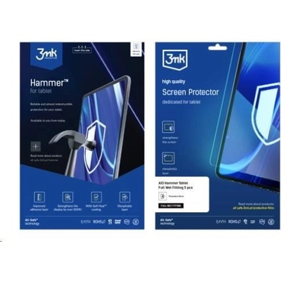 3mk All-Safe AIO fólie Pure Matt Pro Tablet Full Wet Fitting 5 ks 5903108496919