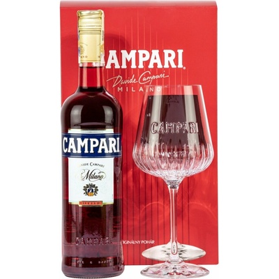 Campari Bitter 25% 0,7 l (darčekové balenie 1 pohár)