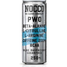 Nocco PWO Modrá malina 250 ml