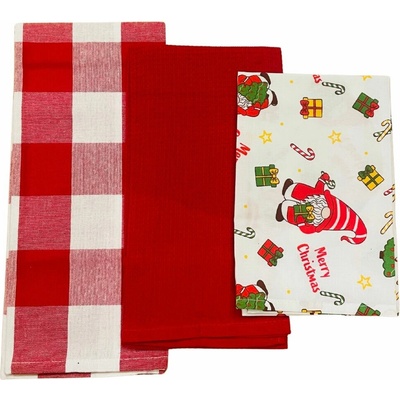 TiaHome Christmas 45x70cm 3ks červená