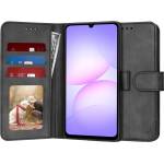 Techsuit Калъф за Samsung Galaxy A07 4G - Techsuit - Diary Book - Черен (KF2351666)