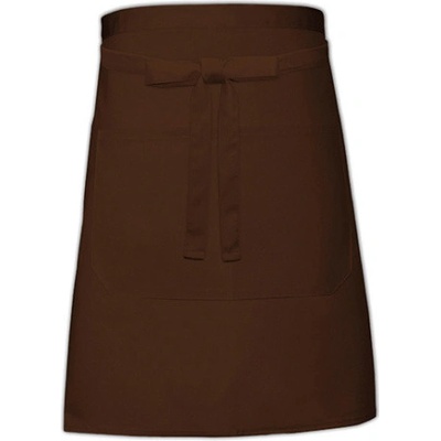 Link Kitchen Wear Pekařská zástěra s kapsou X964T Brown 90x50cm