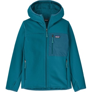 Patagonia Детско поларено яке Patagonia Kid's R2 Techface Hoody Fleece jacket - Glacial Blue - размер XXL (703-8011-0116)
