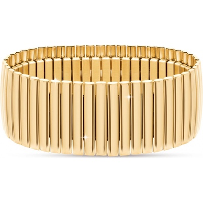 Ellami Ellami Dubai 2555 Široký pozlacený náramek z chirurgické oceli 2002555-2