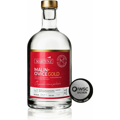 Martenz Malinovica 2024 Gold VIP 45% 0,5 l (čistá flaša)