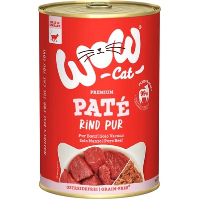 WOW Cat Adult Paté hovädzie PUR 400 g
