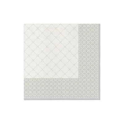PAW AIRLAID Ubrousky Subtle Grid silver 50ks 40x40cm