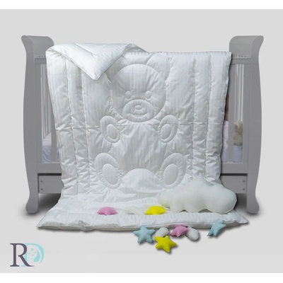 Rоxyma Dream Бебешка олекотена завивка сатенирано райе бяло 100% памук