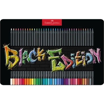 Faber-Castell Моливи Black Edition, 36 цвята, в метална кути (1015120681)