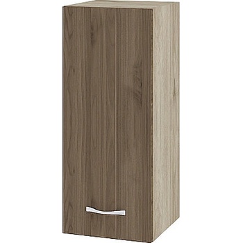 ИРИМ Горен шкаф с врата и рафт Сити АРО-1 дъб сонома арвен / орех адмирал 30 см