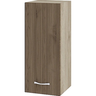 ИРИМ Горен шкаф с врата и рафт Сити АРО-1 дъб сонома арвен / орех адмирал 30 см