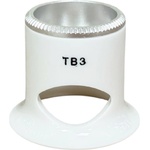 Bergeon Лупа Bergeon 2611-TB-3, бяла, бинокулярна, с вентилационен отвор, увеличение 3.3x