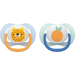 Philips Залъгалки Philips Avent - Ultra Air, 0-6 м, с кутийка, 2 броя, плод/мече (SCF080/23) - ozone