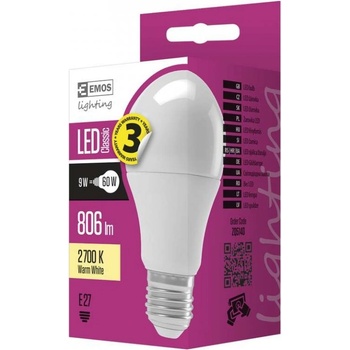 EMOS - zq5140 - led крушка 8.5w, e27, a60, 2700k (zq5140)
