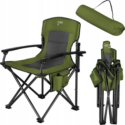 Skládací křeslo NILS Camp NC3075 zelené