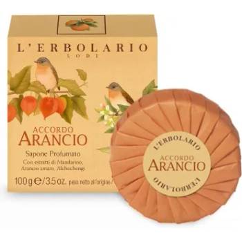 L'Erbolario Accordo Arancio Perfumed Soap - Ароматен сапун с екстракти от Мандарина, Горчив портокал и Физалис 100гр