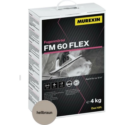 Spárovací malta Murexin FM 60 flex graubraun 4 kg, MX64180