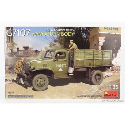 Miniart Chevrolet G7107 1.5t 4x4 Cargo Truck Wooden Body Military 1945 1:35