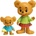 Micki Комплект фигурки Micki - Bamse, Семейството на Bamse (64004100)