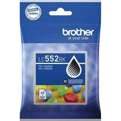 Brother original ink LC552BK, black, 550str (LC552BK)