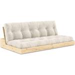 Karup Design Бял разтегателен диван от велур 196 cm Base - Karup Design (137101510)