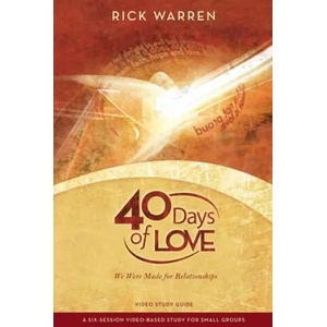 40 Days of Love Bible Study Guide | Rick Warren (ISBN: 9780310326878)