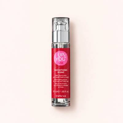 Inebrya Up to You Liss Smoothing Shine rozjasňující sérum pro nepoddajné a krepaté vlasy 50 ml