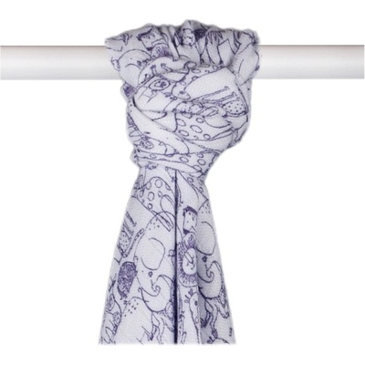 XKKO Bambusová osuška BMB 90 x 100 cm Safari W Lavender Aura