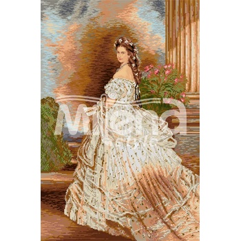 Milena Style Сиси - гоблен със схема конци Ariadna 1: 4 с детайл 1: 1