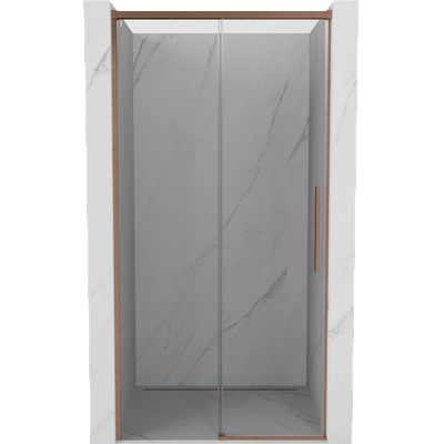 Mexen Rox плъзгащи се душ врати 135 см, прозрачни, четкована мед - 8C2-135-000-65-00 (8C2-135-000-65-00)