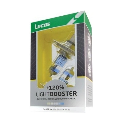 Lucas Light Booster +50 % H4 P43t 12V 60/55W