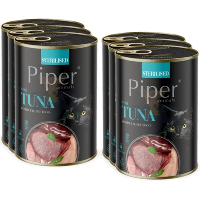 PIPER Cat Sterilised Tuniak 6 x 400 g