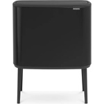 Brabantia Кош за отпадъци Brabantia - Bo Touch, 11 + 23 l, Matt Black (651114)