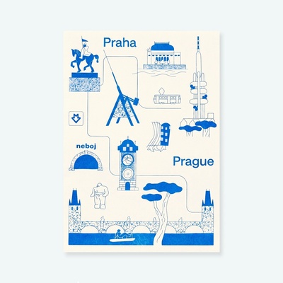 Světlý plakát riso Praha