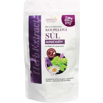 VIVACO Sůl do koupele Alpské květy HERB EXTRACT 300 g