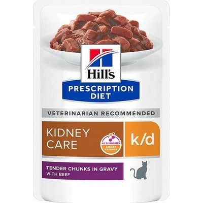 Hill's PD Feline k/d s hovädzím 24 x 85 g