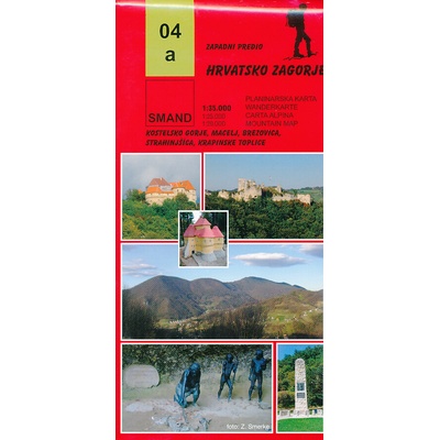 mapa Hrvatsko Zagorje 1:20 t. - 1:35 t.