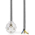 Nedis CEGL11930WT Захранващ кабел за гладене, покритие от плат, 3 м (CEGL11930WT)