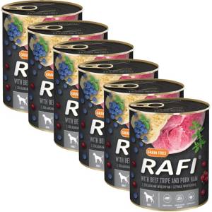 RAFI Adult GF Пате с говежди тръбички и свински шунка 6 x 800 г